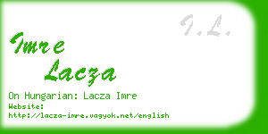 imre lacza business card